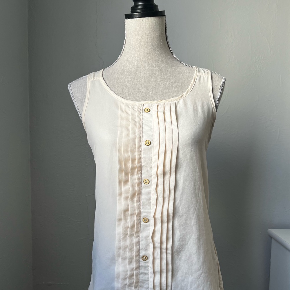 Lush Tuxedo Cream Color Tank Size S - Picture 2 of 8